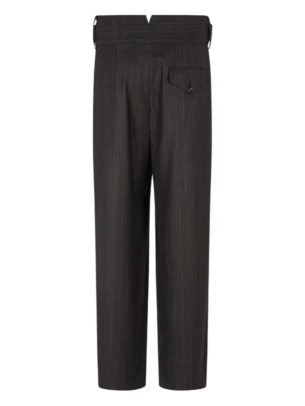 Emporio Armani ストライプ パンツ | グレー | FARFETCH JP