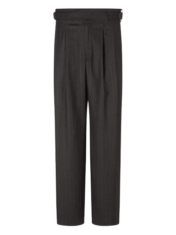 Emporio Armani ストライプ パンツ | グレー | FARFETCH JP