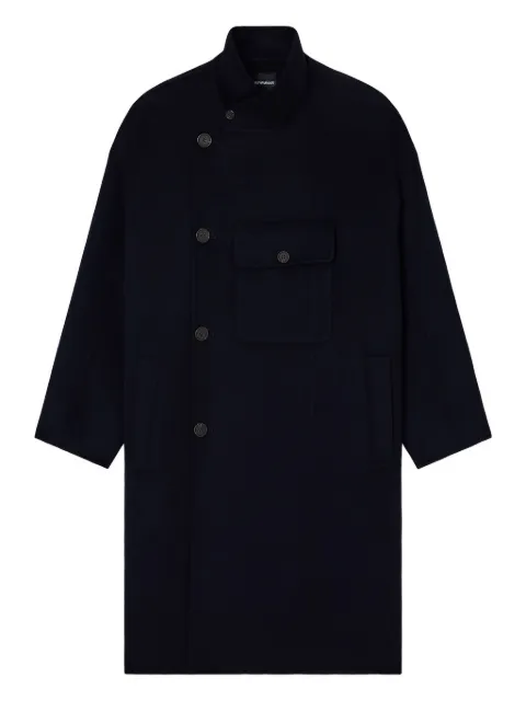 Emporio Armani buttoned double-breasted coat