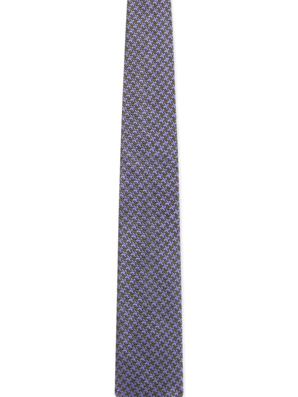 TOM FORD patterned silk tie - Blauw