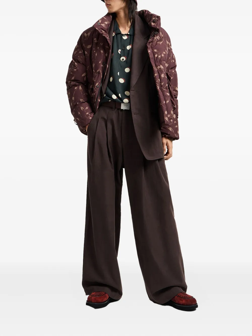 Emporio Armani pleated flap-pocket trousers | Wide Leg Pants | Image 2