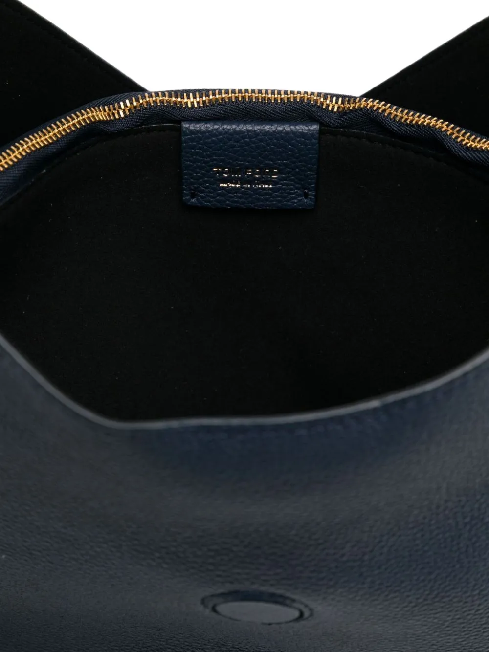Tom Ford Large Tara T-bar Buckle Shoulder Bag In Blue