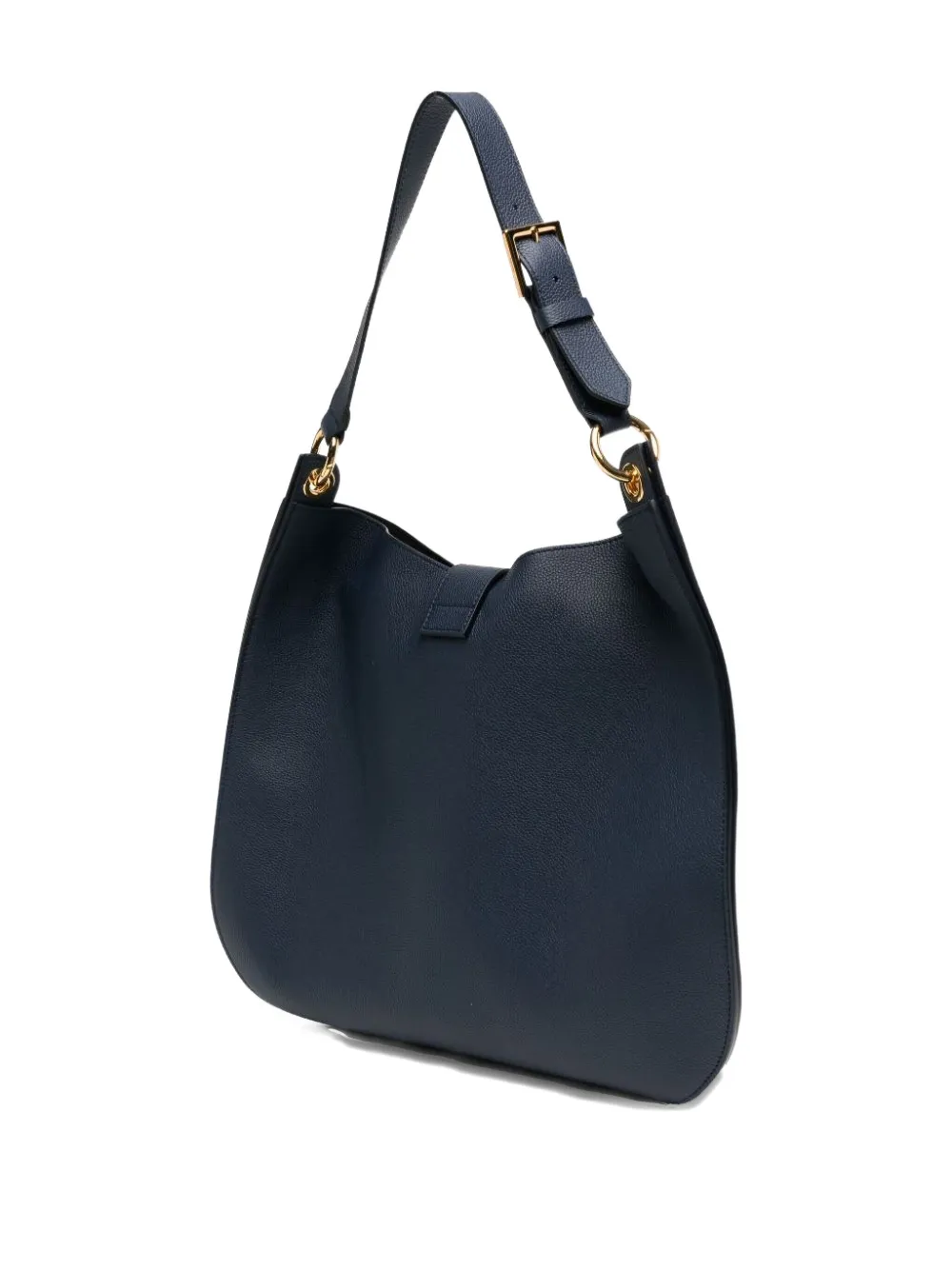 Tom Ford Large Tara T-bar Buckle Shoulder Bag In Blue
