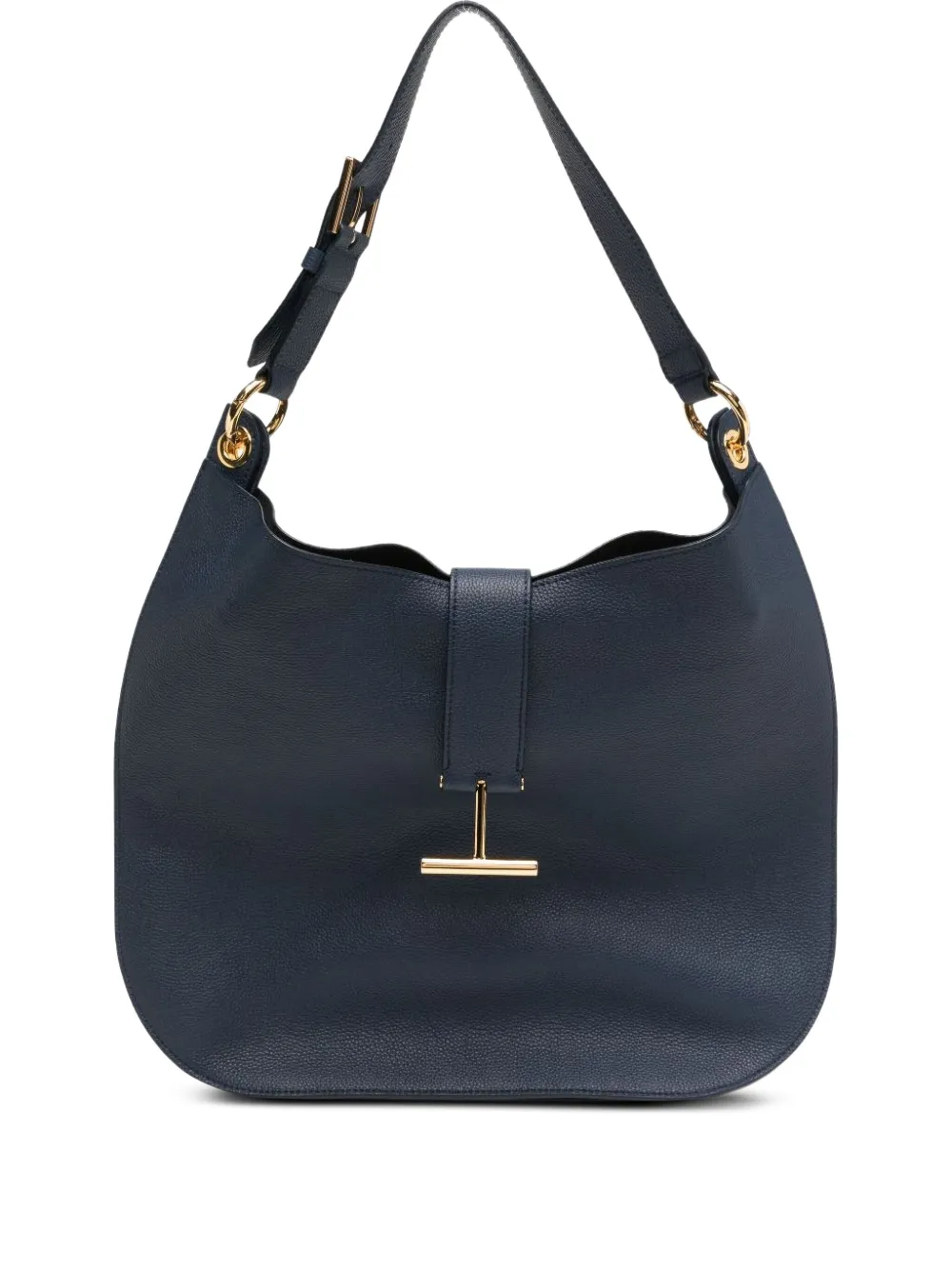 TOM FORD large Tara T-bar buckle shoulder bag - Blu