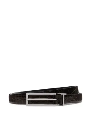 Brunello Cucinelli メッシュレザーベルト | ブラウン | FARFETCH JP