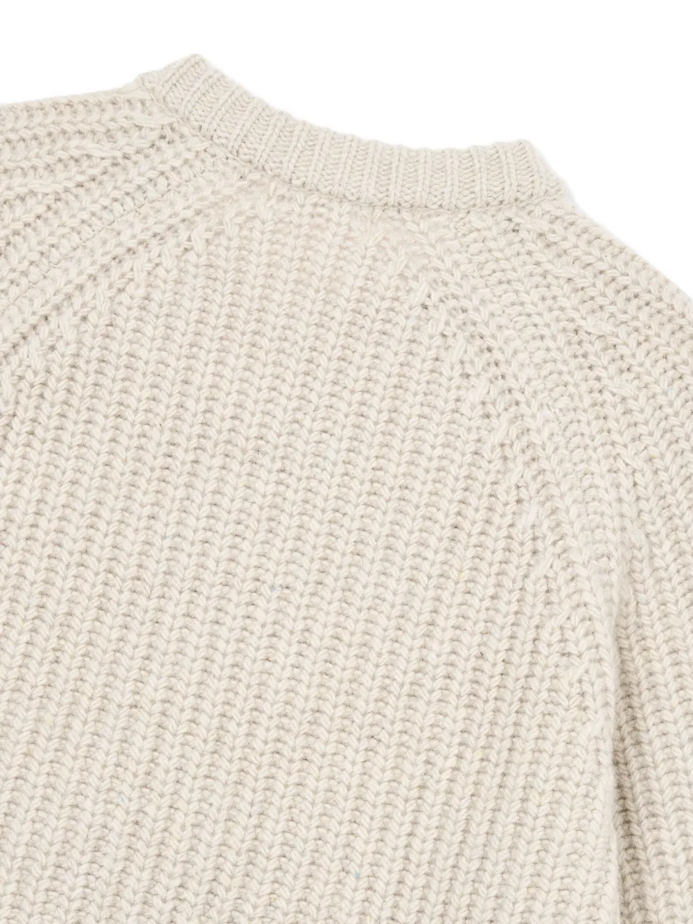 Studio Tomboy Button Wool Cardigan In Neutral