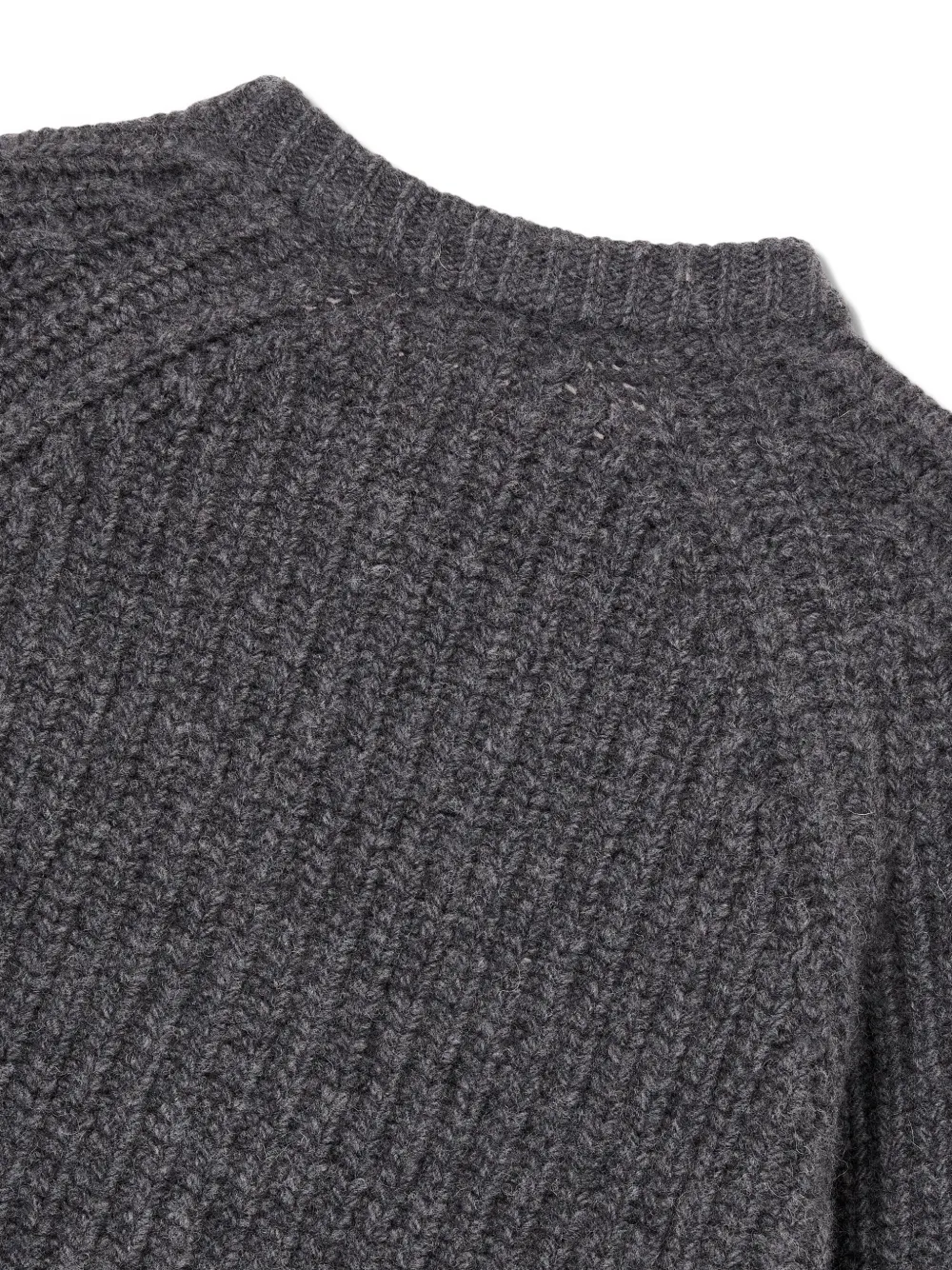 Studio Tomboy Button Wool Cardigan In Gray