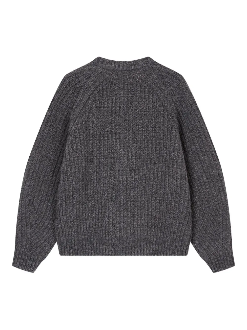 Studio Tomboy Button Wool Cardigan In Gray