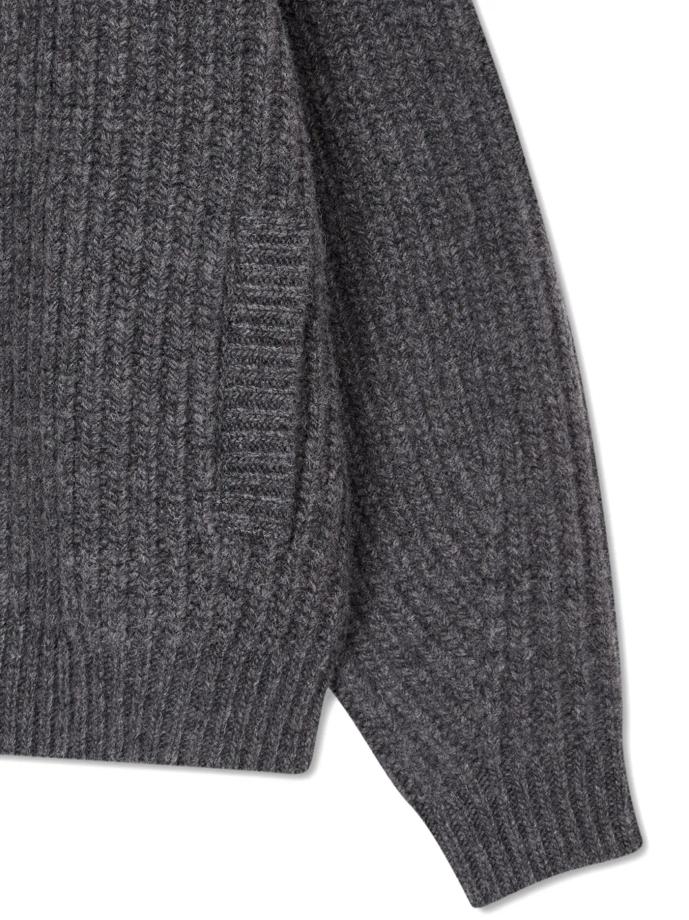 Studio Tomboy Button Wool Cardigan In Gray