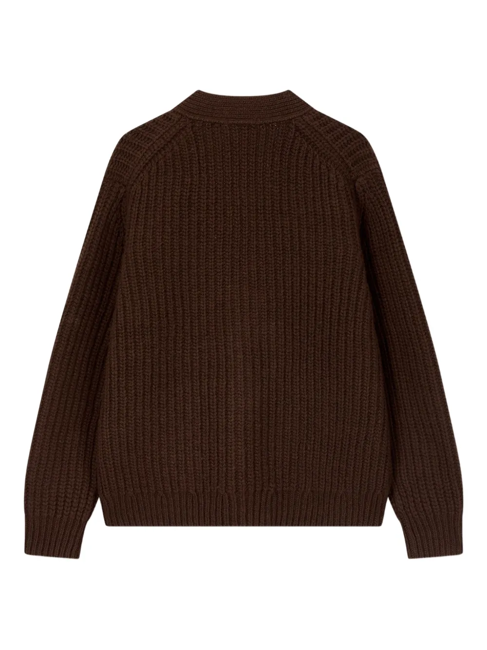 Studio Tomboy Patch-pocket Cardigan In Brown