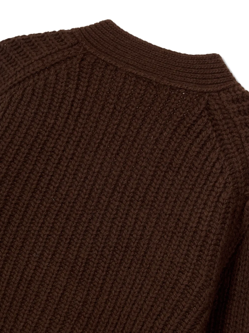 Studio Tomboy Patch-pocket Cardigan In Brown