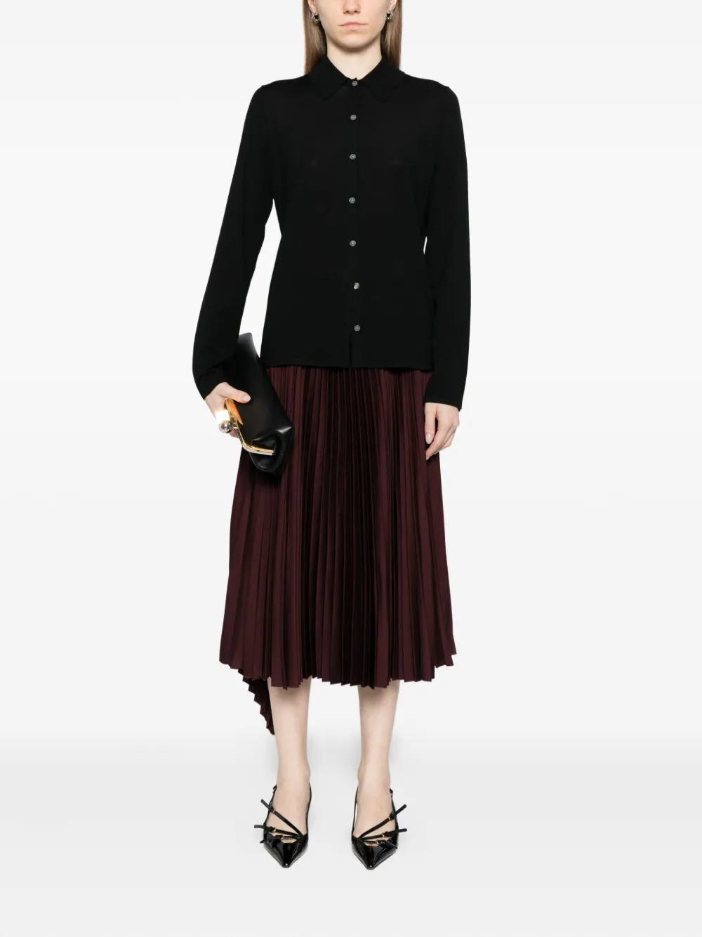 Theory Wollen blouse - Zwart