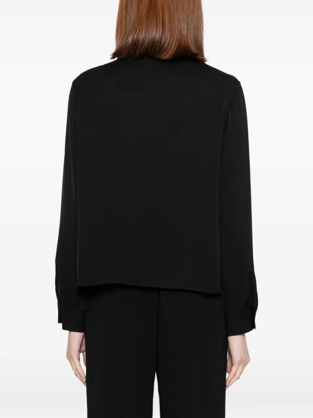 Theory Zijden blouse Zwart