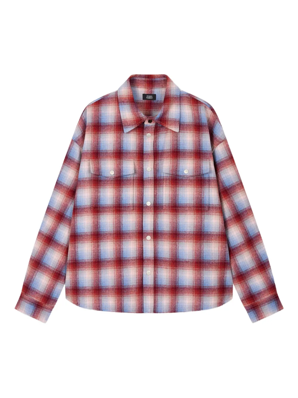 STUDIO TOMBOY checked-pattern shirt | Red | Image 1