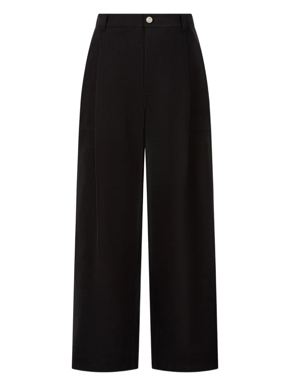 STUDIO TOMBOY button-detail cotton trousers | Black | Image 1
