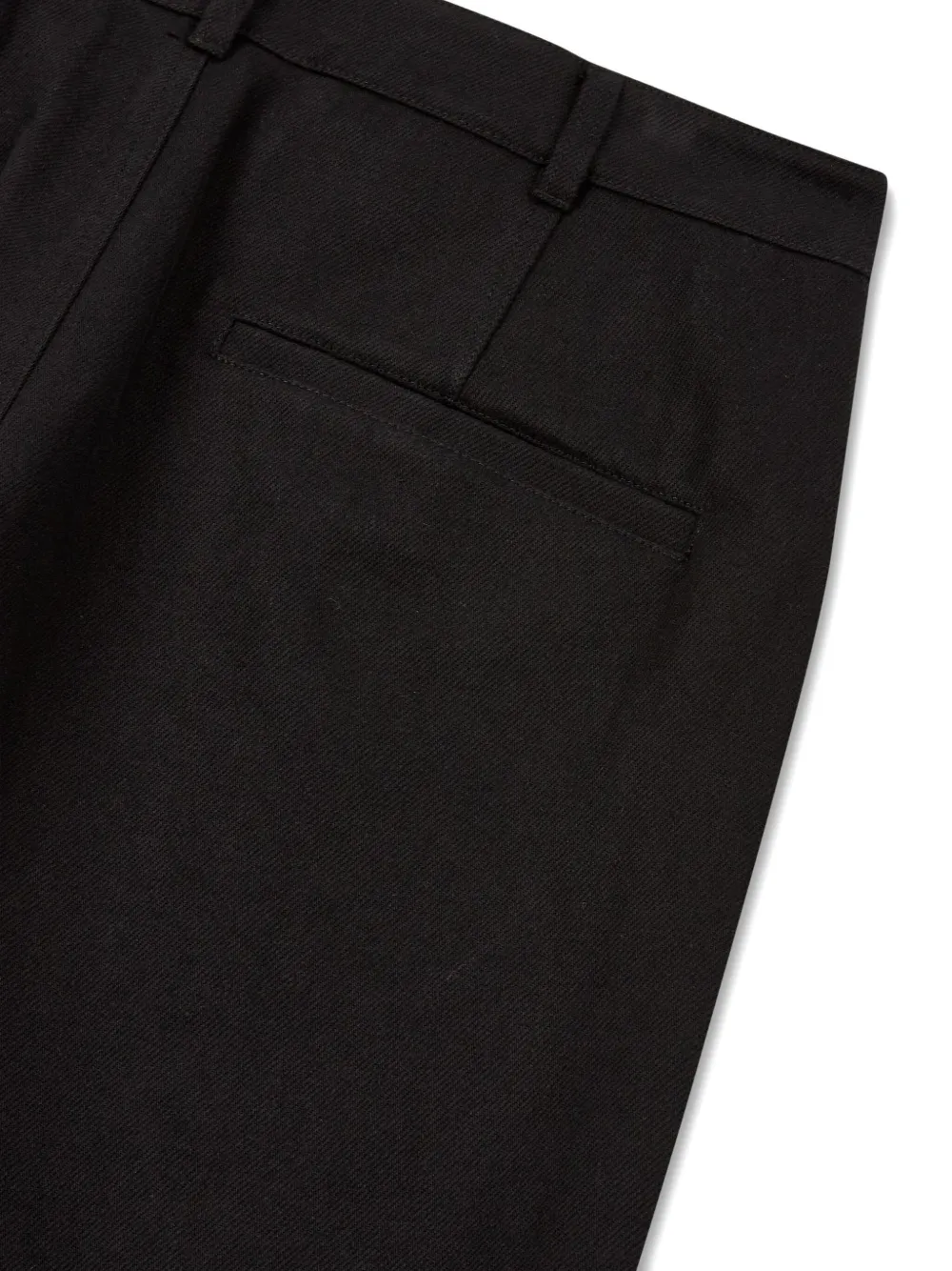 STUDIO TOMBOY Katoenen broek met knoopdetail Zwart