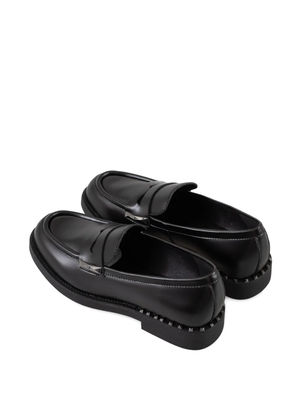 Ash Whisper loafers met studs Zwart