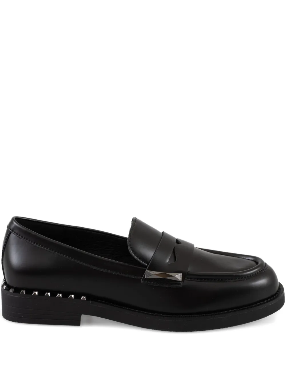Ash Whisper loafers met studs Zwart