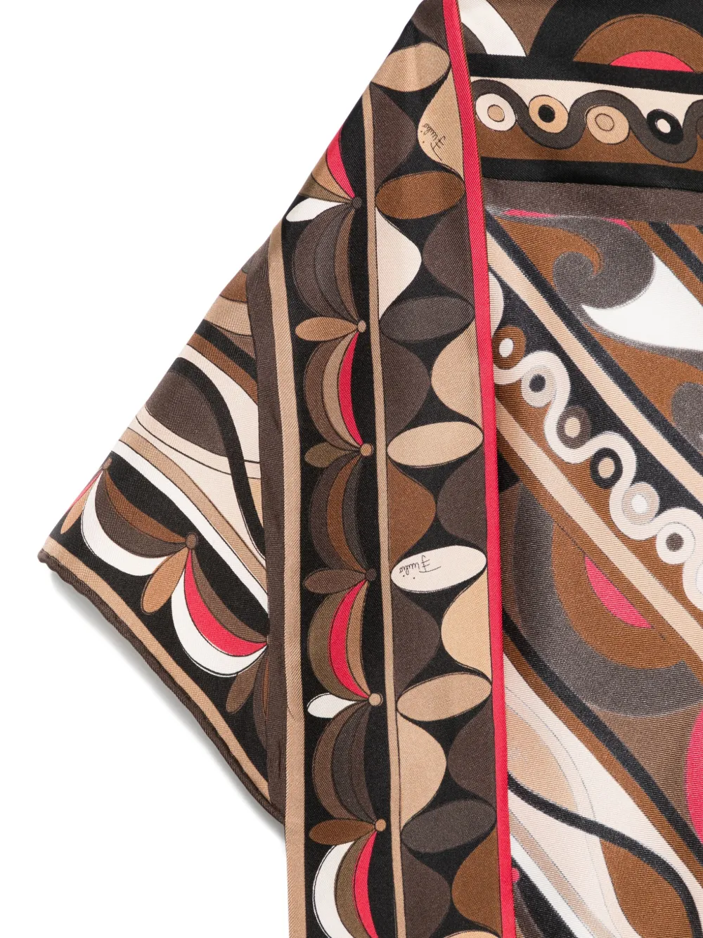 Pucci Geometric-print Silk Scarf In Multi