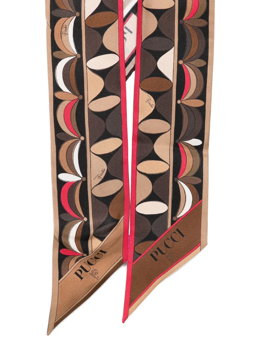 Pucci Geometric-print Silk Scarf In Multi