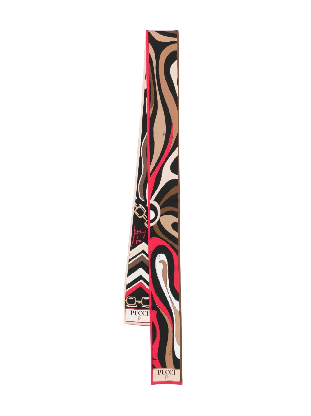 PUCCI mascada de seda con estampado abstracto | neutro | Image 1