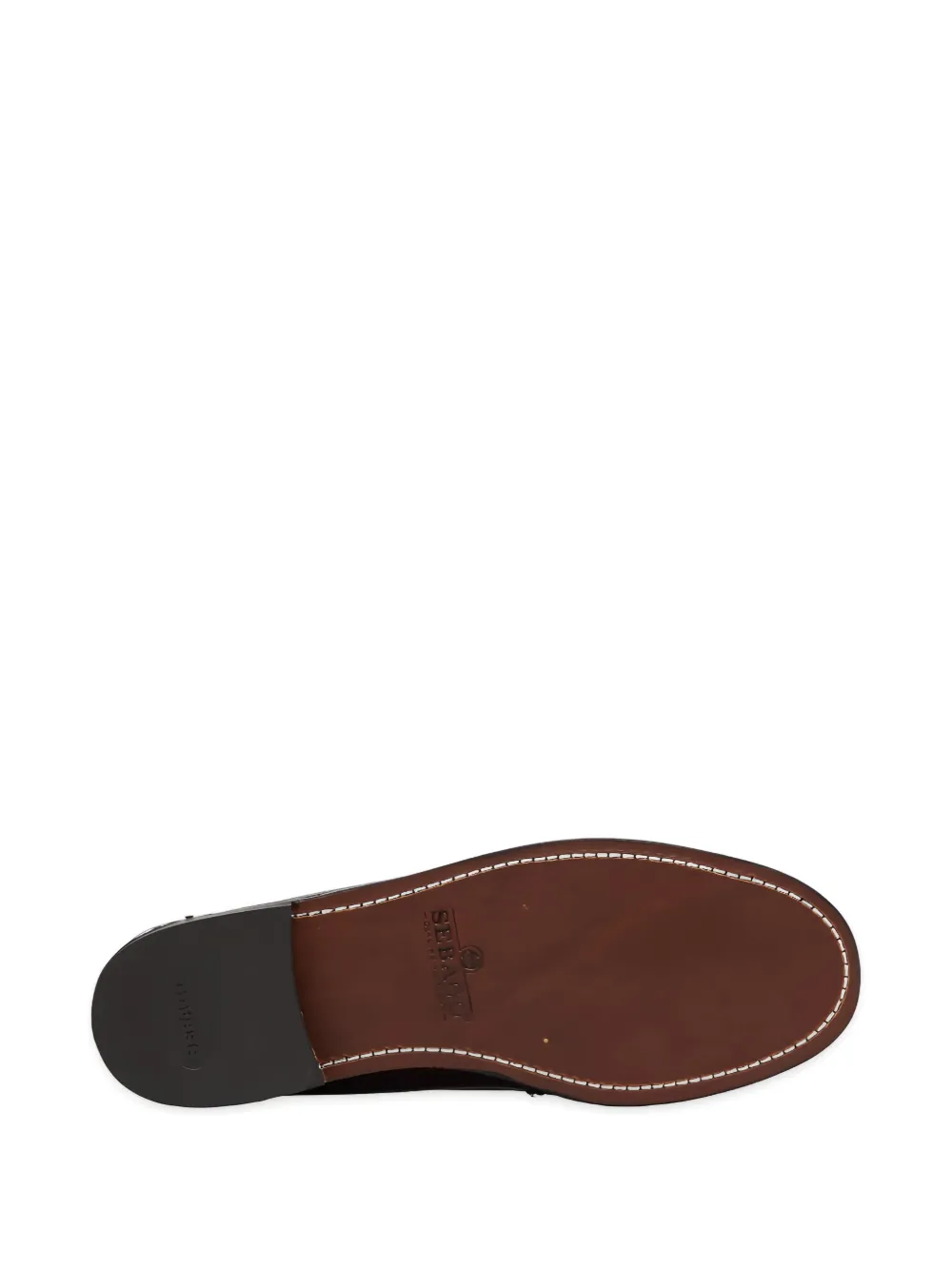 Sebago Dan El Paso Embroidered Loafers In Burgundy