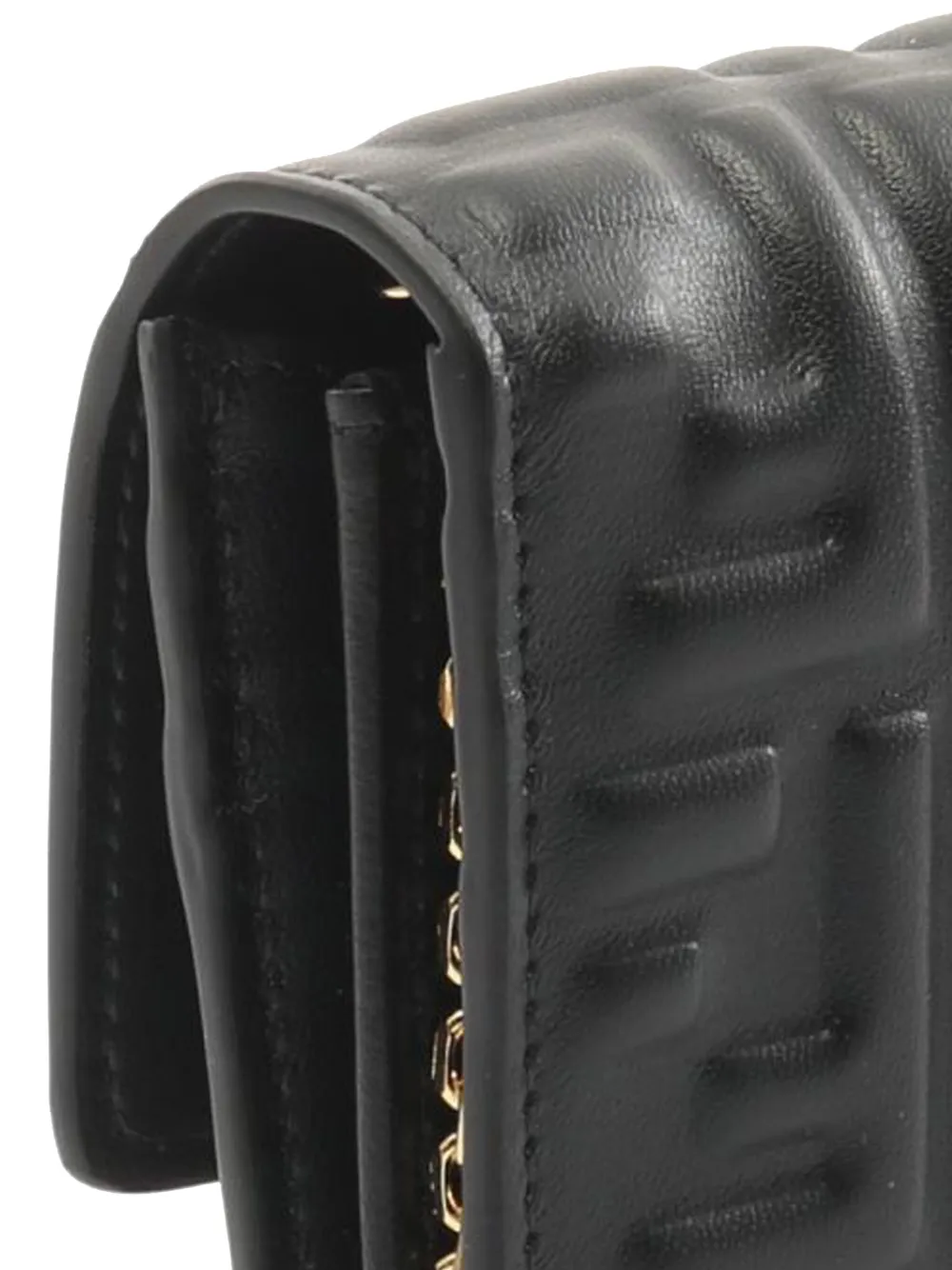 Fendi Pre-Owned 2010-2025 Zucca Embossed Leather Baguette Wallet On Chain crossbody bag | Pre-Owned | Image 2