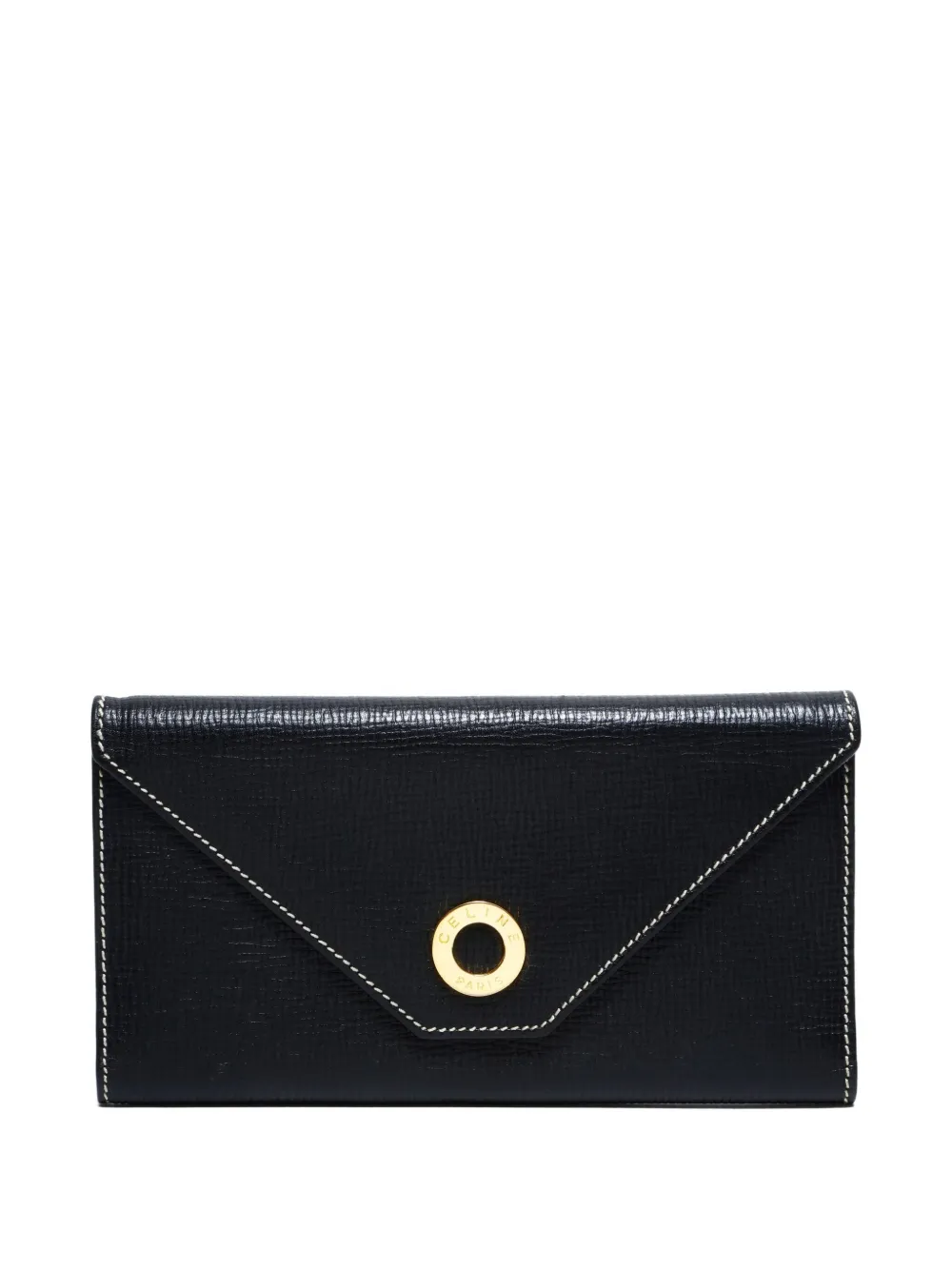 Pre-owned Celine 1990-2010 Envelope Wallet In Black