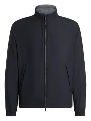 Zegna ジップアップ ボンバージャケット | ブルー | FARFETCH JP