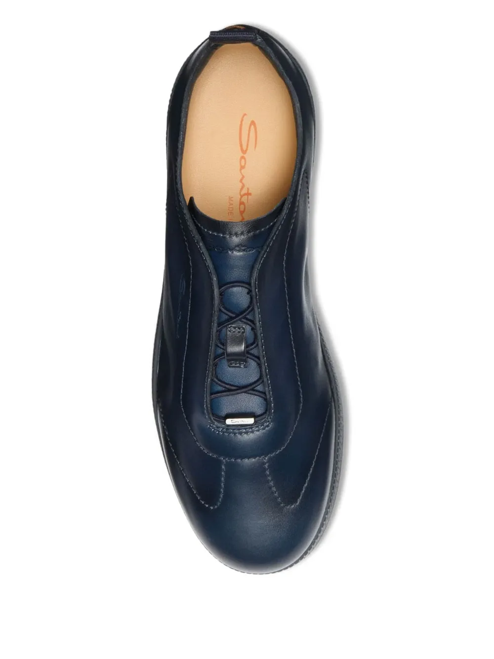 Santoni Leren sneakers Blauw