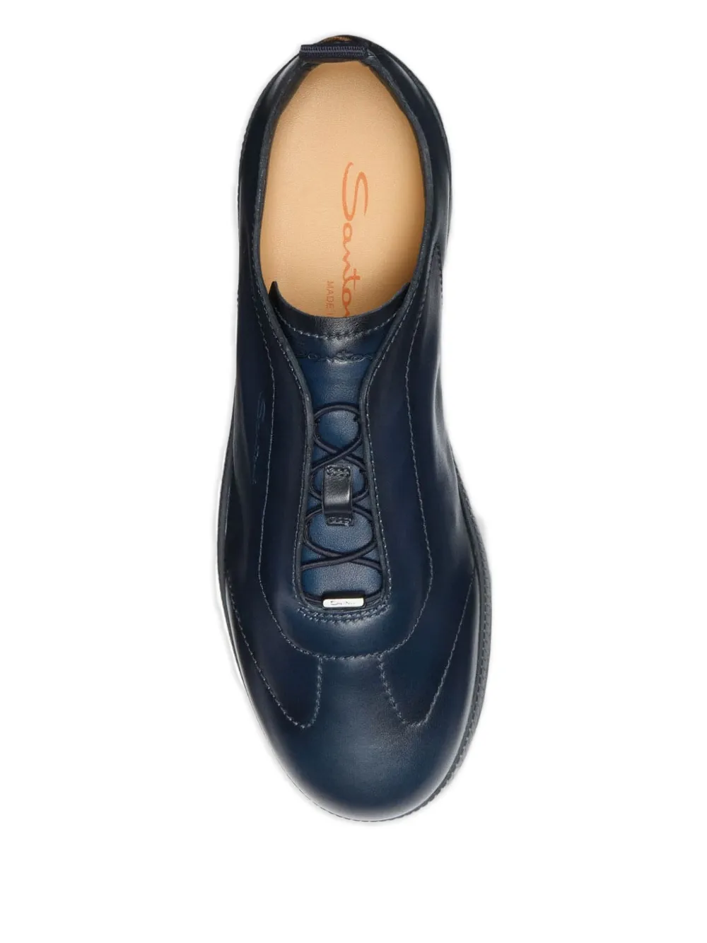 Santoni baskets en cuir à design à enfiler | Baskets basses | Image 2