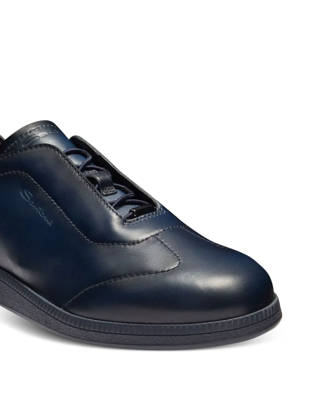 Santoni Leren sneakers Blauw