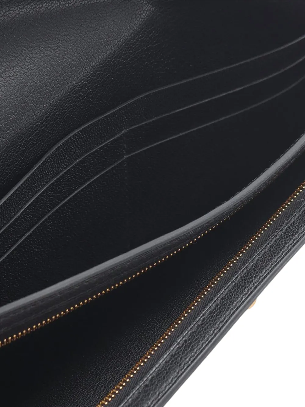 Pre-owned Hermes 2024 Chevre Chamkila Kelly Pocket Wallet Long Wallets In Black