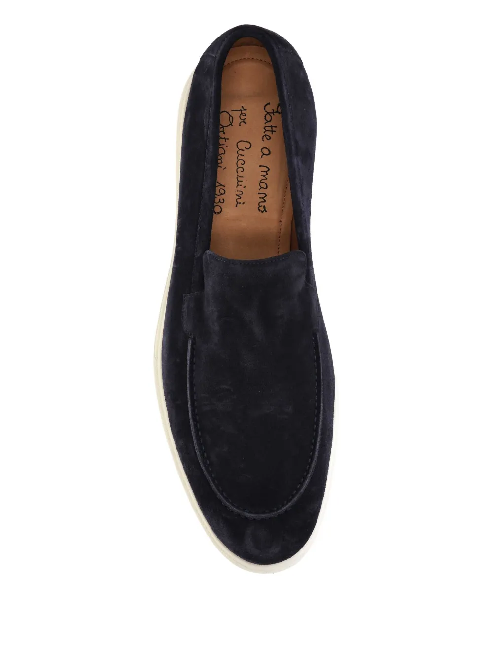 Ortigni X Cuccuini Suede Loafers In Blue