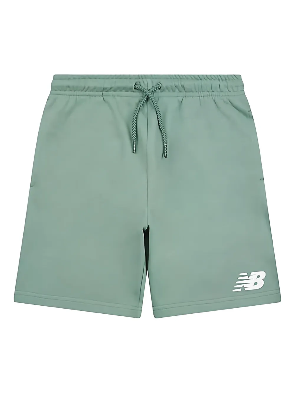 New Balance Logo Drawstring Shorts In Green