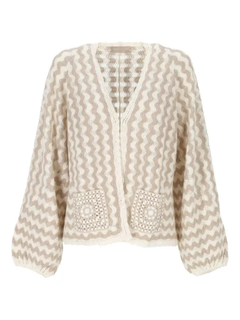 Hemisphere long-sleeve cardigan