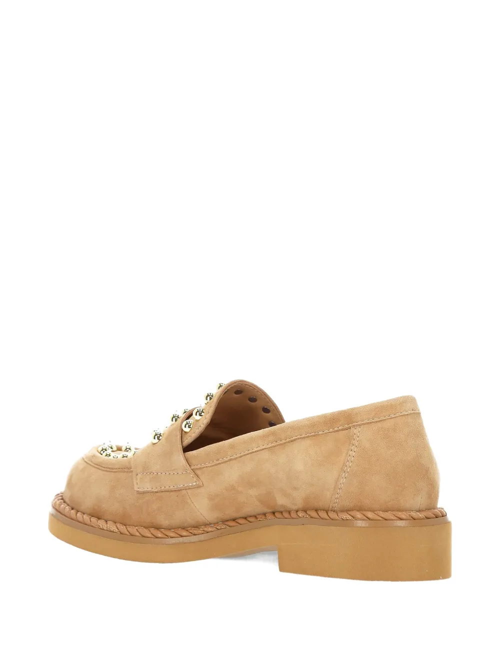 Bruno Premi 30mm Croa Tea Studded Loafers In Brown