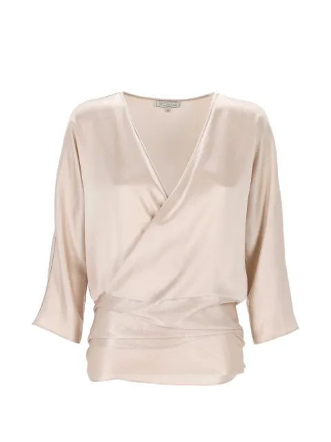 Antonelli wrap-style blouse