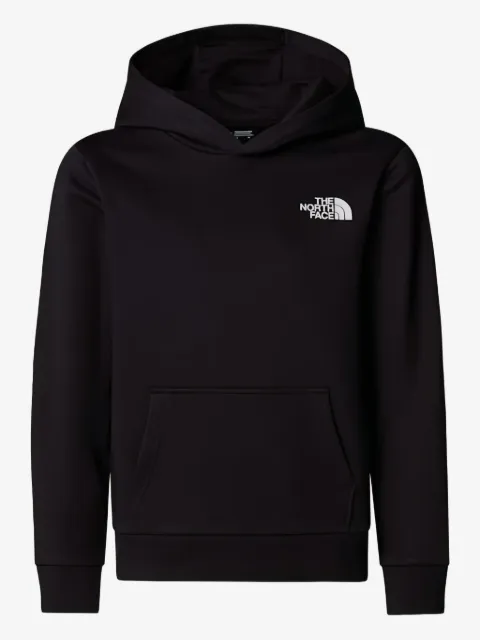 The North Face Kids hooded logo detail hoodie