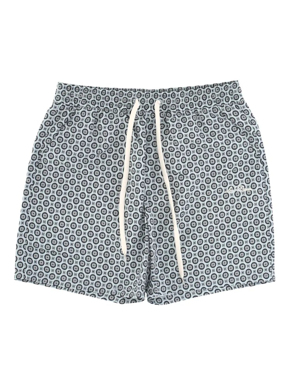 Les Deux patterned sea swim shorts | Green | Image 1