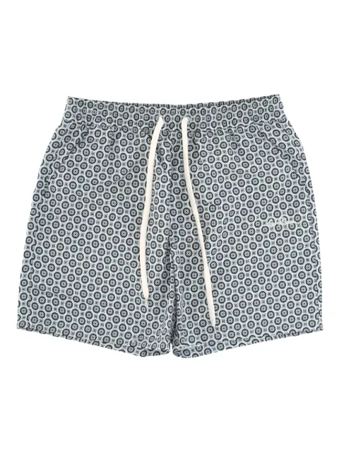Les Deux patterned sea swim shorts