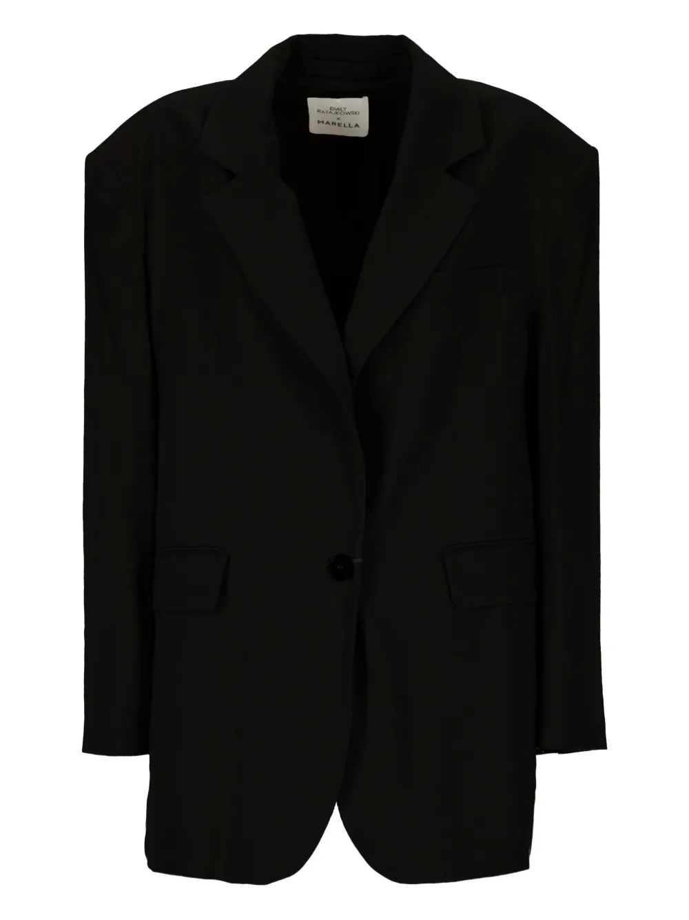 Marella single-breasted blazer | Black | Image 1