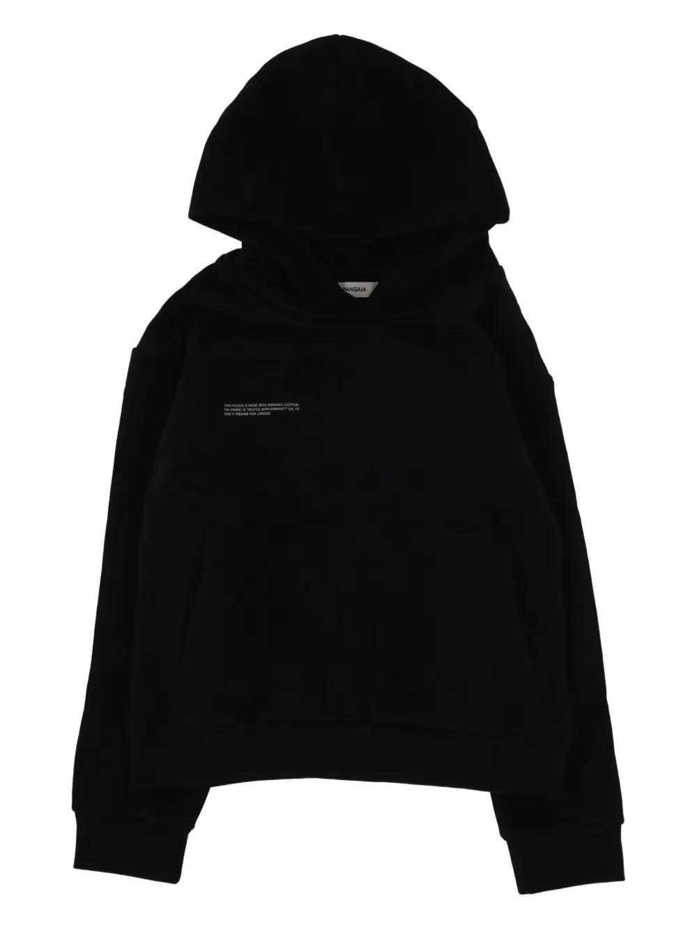 Pangaia Hooded Hoodie In Black