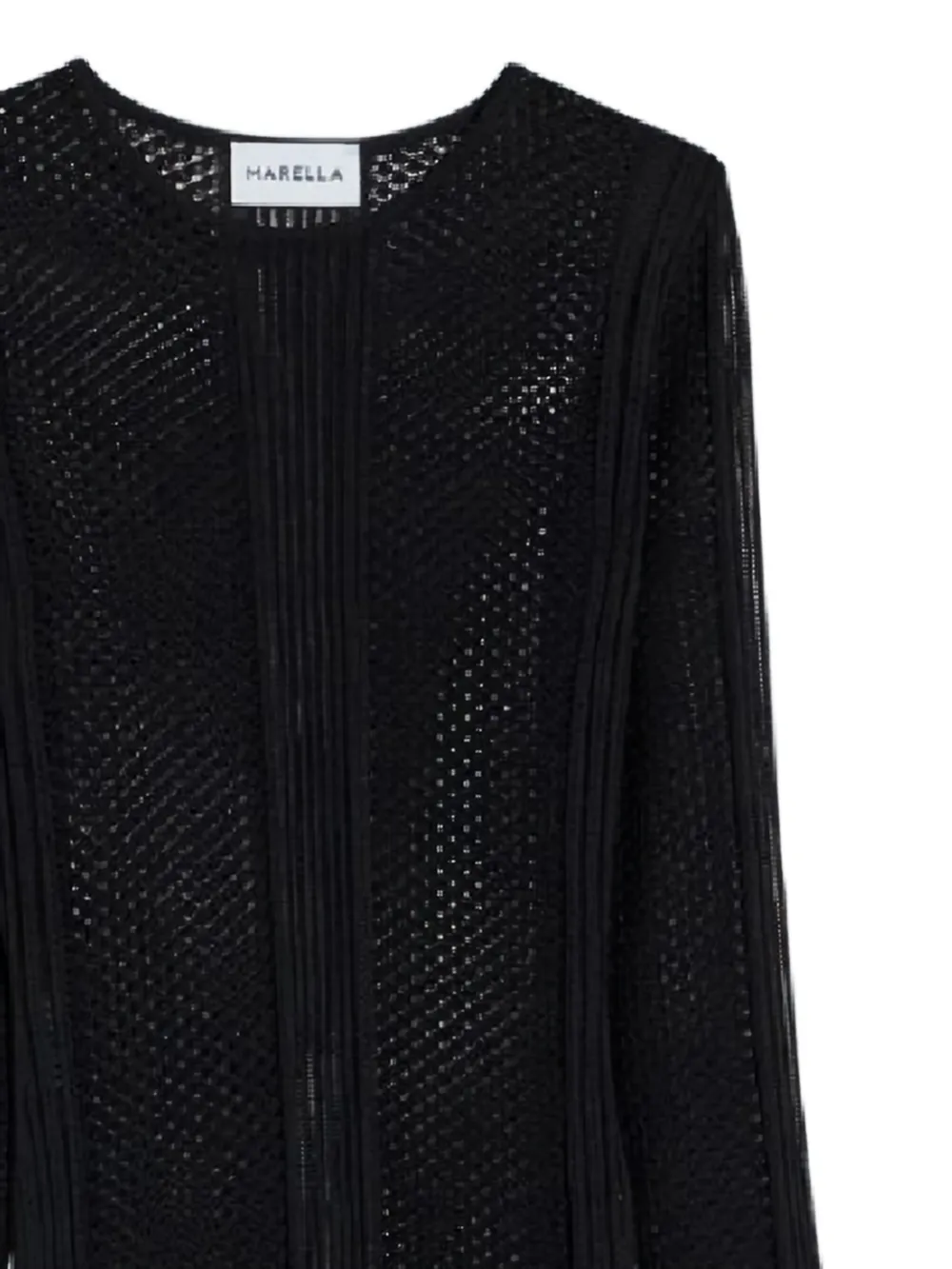 Marella long-sleeve dress - Zwart