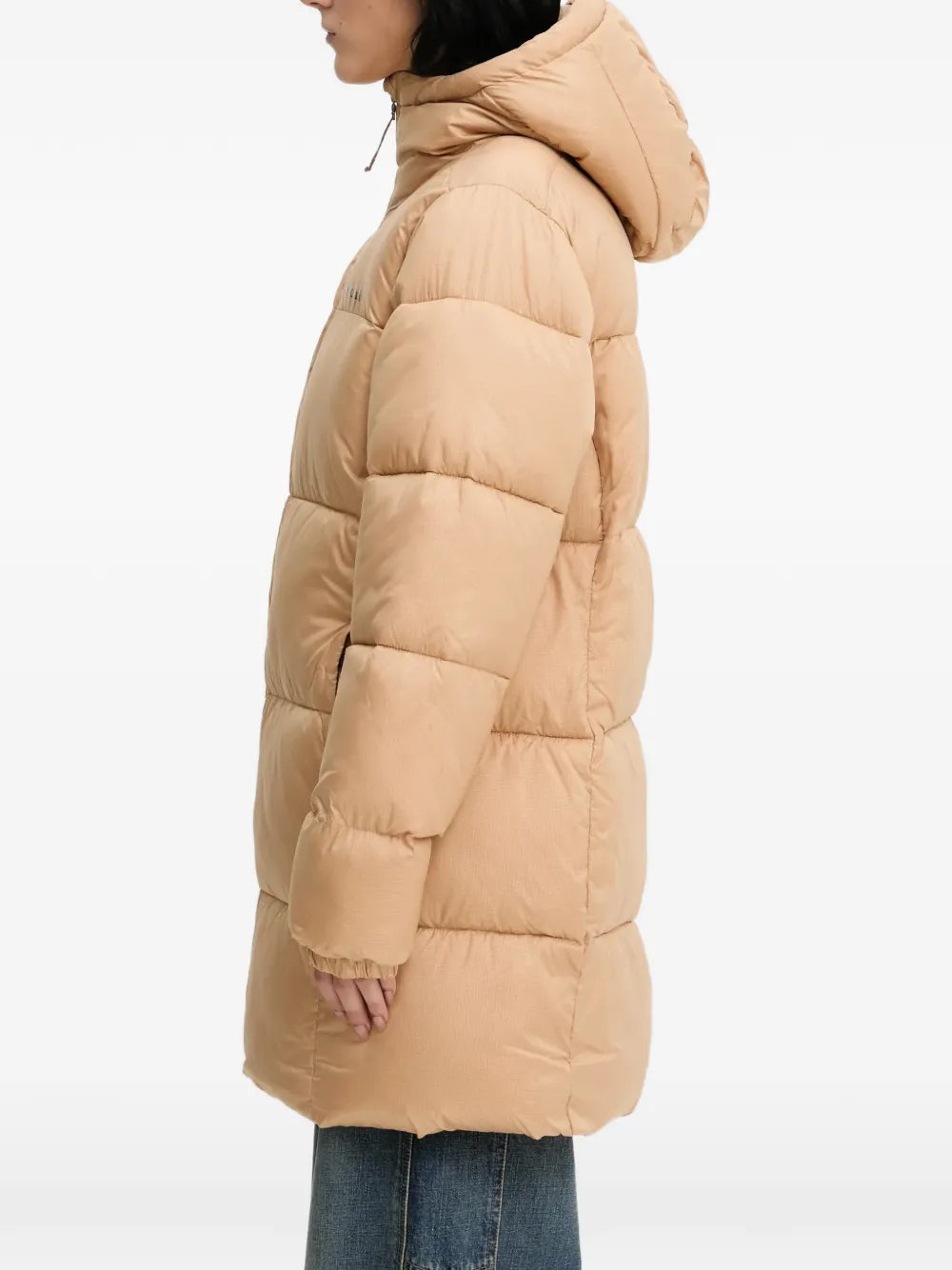Columbia Puffect™ Hooded Puffer Coat In Neutral