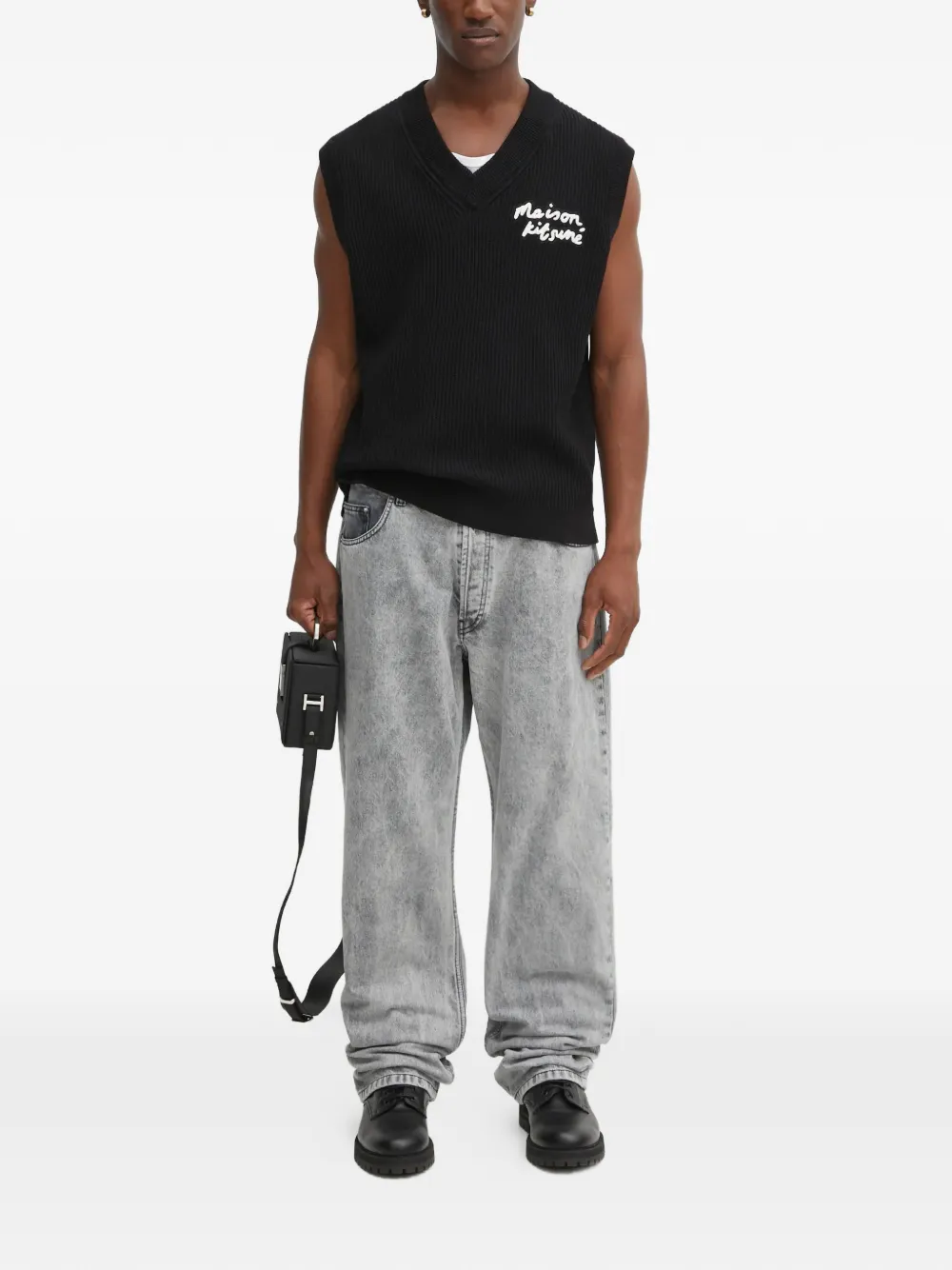 Aries button-fastening jeans - Grijs