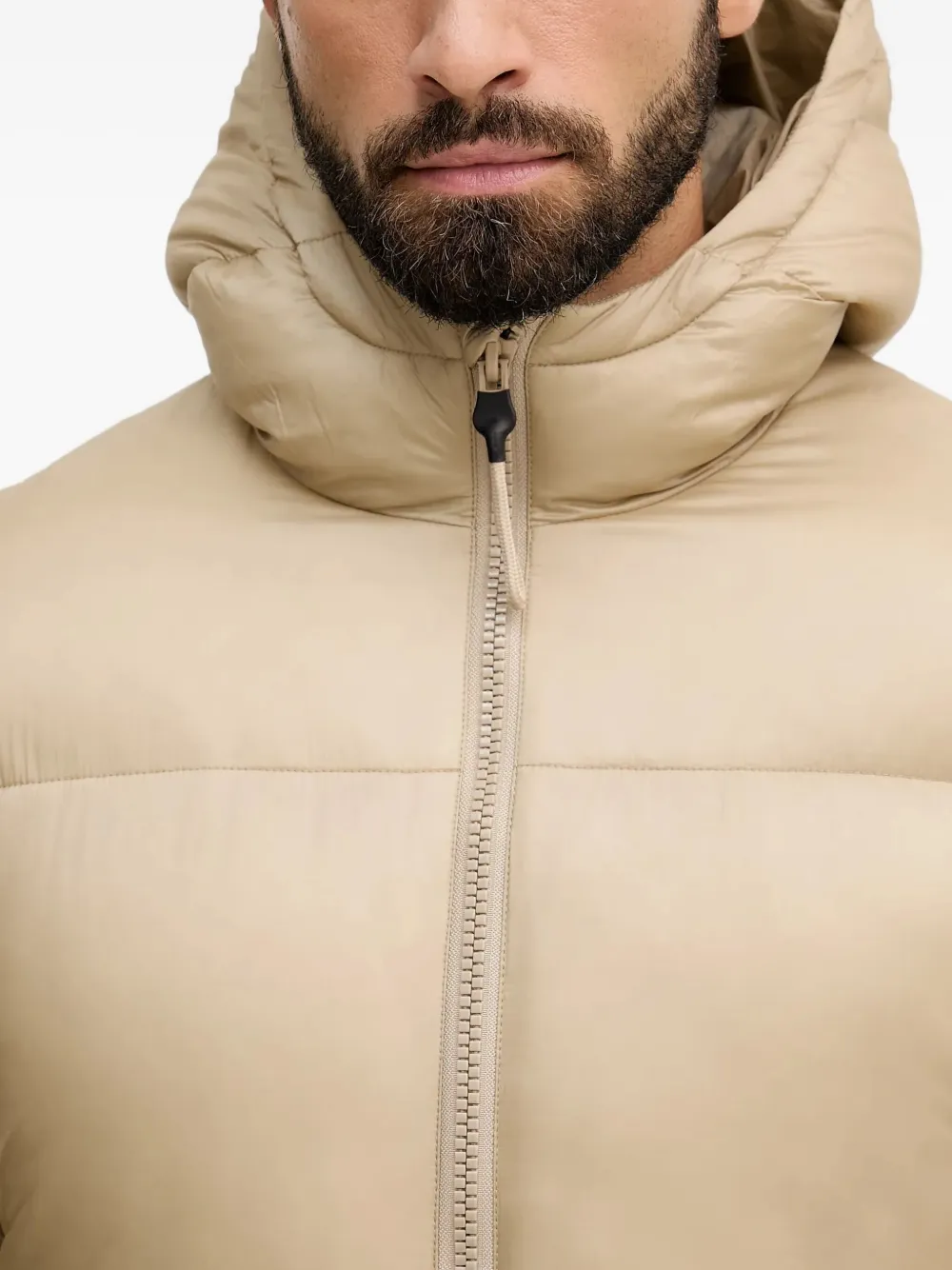 Alpha Industries Cloud donsjack met capuchon en rits Beige