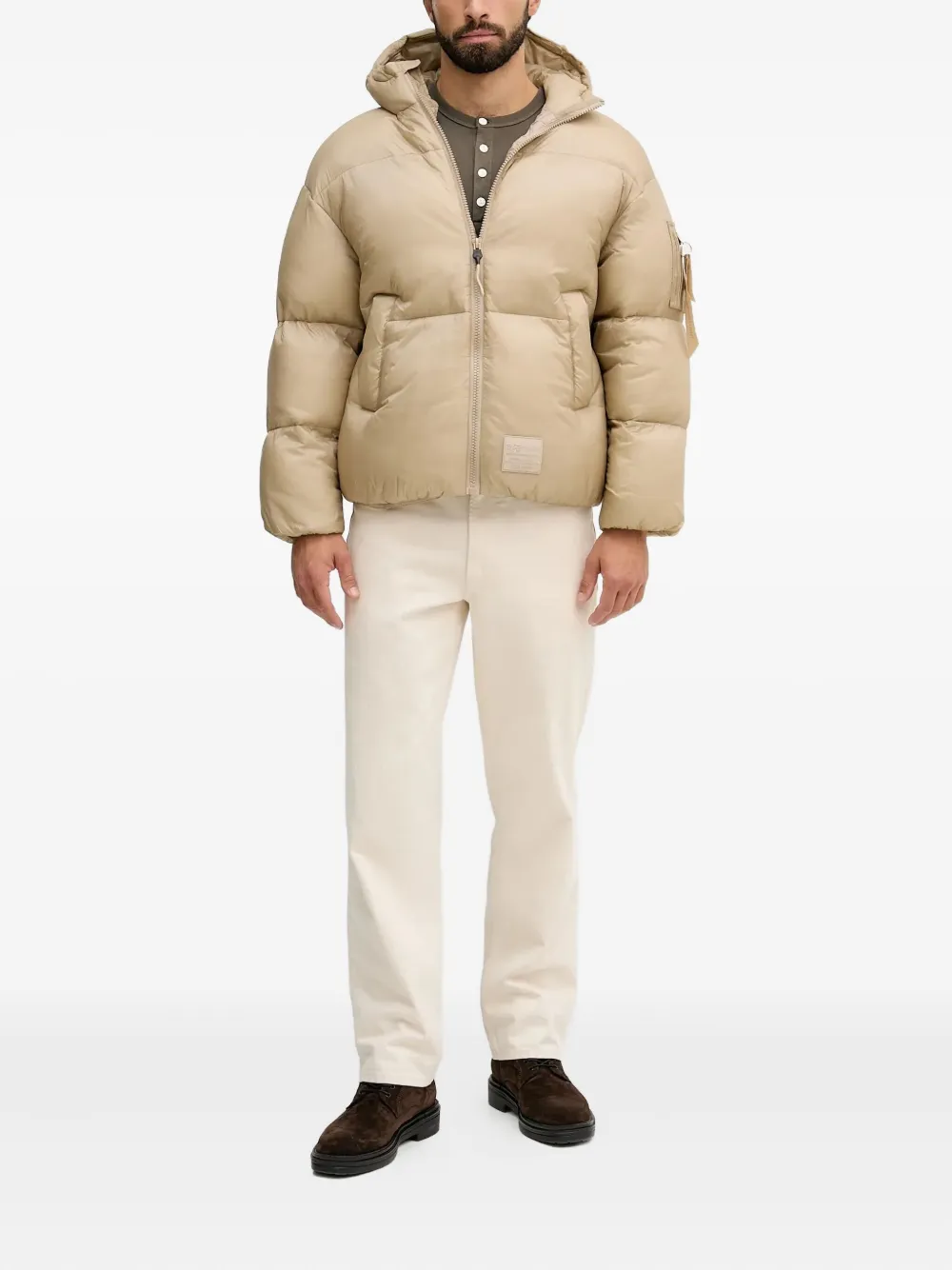 Alpha Industries Gesteppte Cloud Kapuzenjacke | Daunenjacken | Image 2