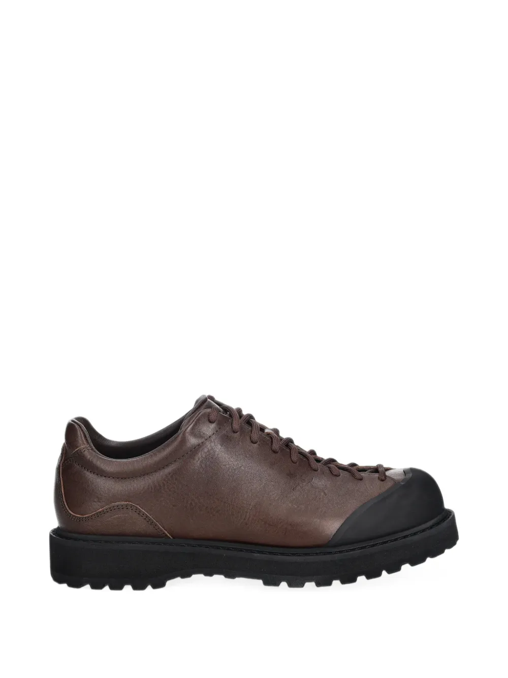 Diemme leather panelled lace-up shoes