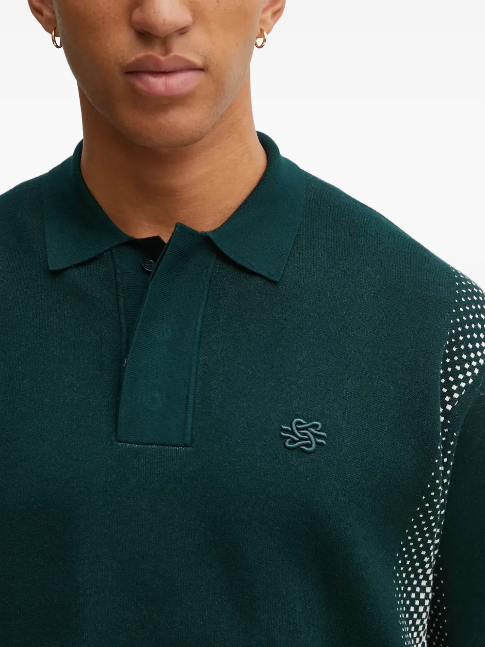 Filling Pieces Poloshirt met lange mouwen Groen